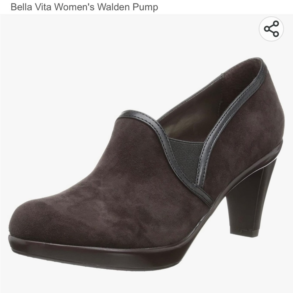 NEW! Bella Vita: Women’s Walden Pumps - Chocolate/Black - Size 8.5 WW
